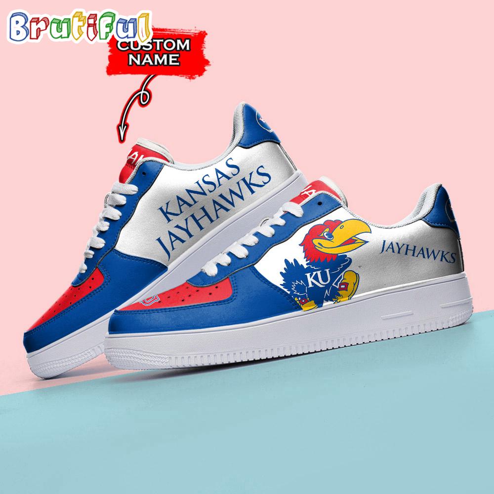 Ncaa Kansas Jayhawks Sporty Air Force 1 Shoes Sneaker