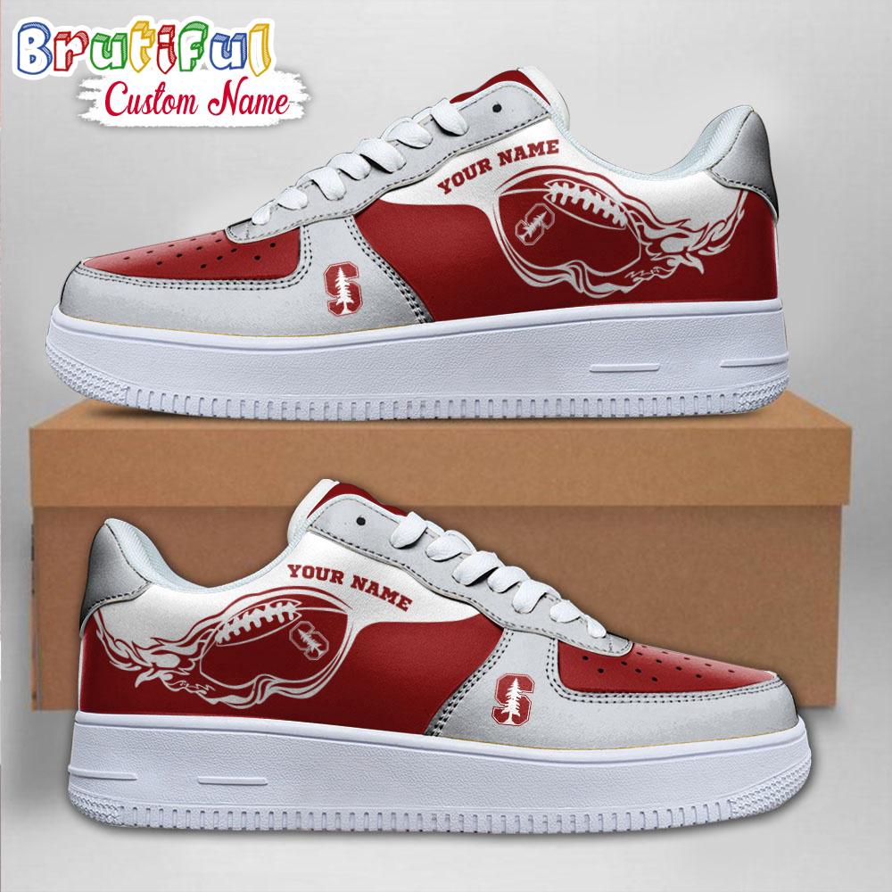 Ncaa Stanford Cardinal Sporty Air Force 1 Shoes Sneaker