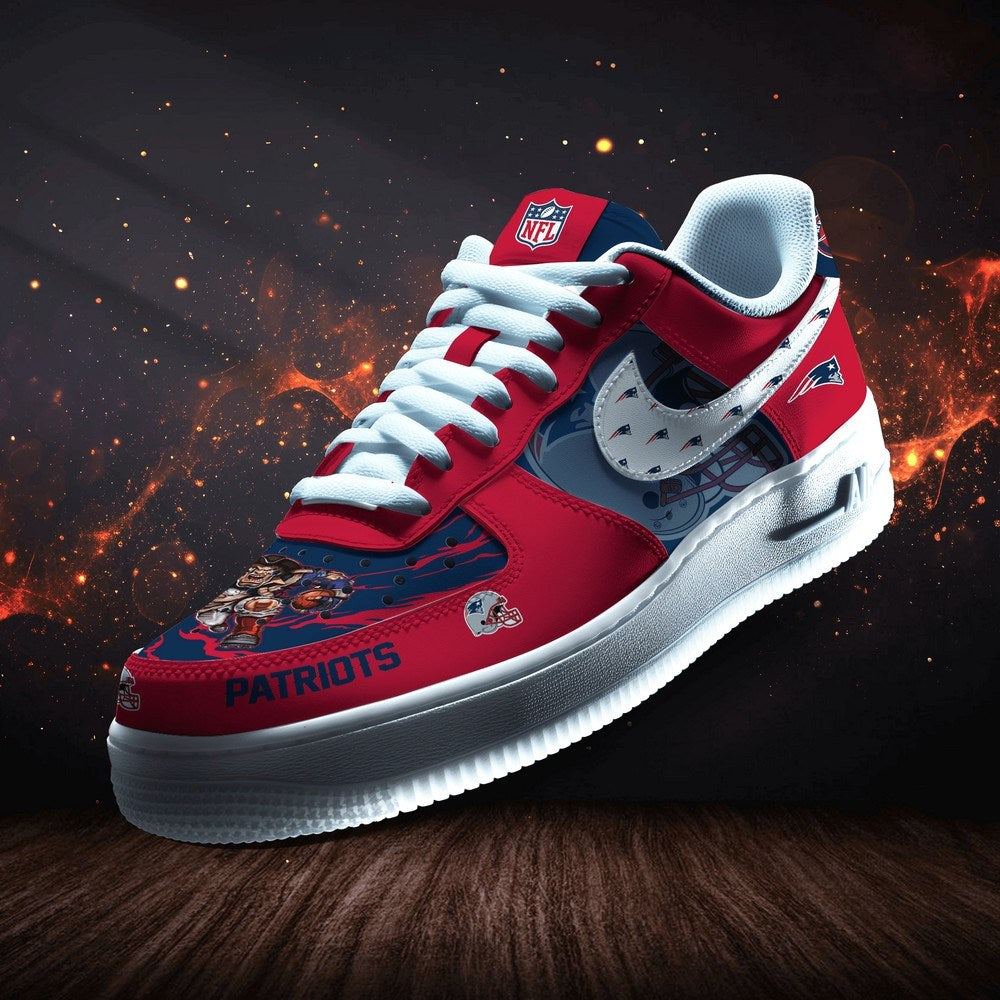 New England Patriots Personalized Version 2 AF1 Shoes