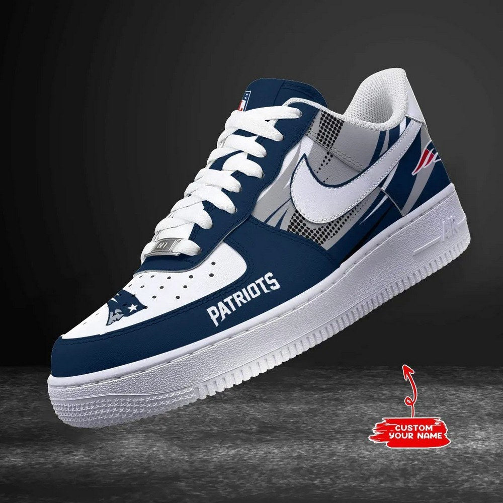 New England Patriots Personalized Version 6 AF1 Shoes