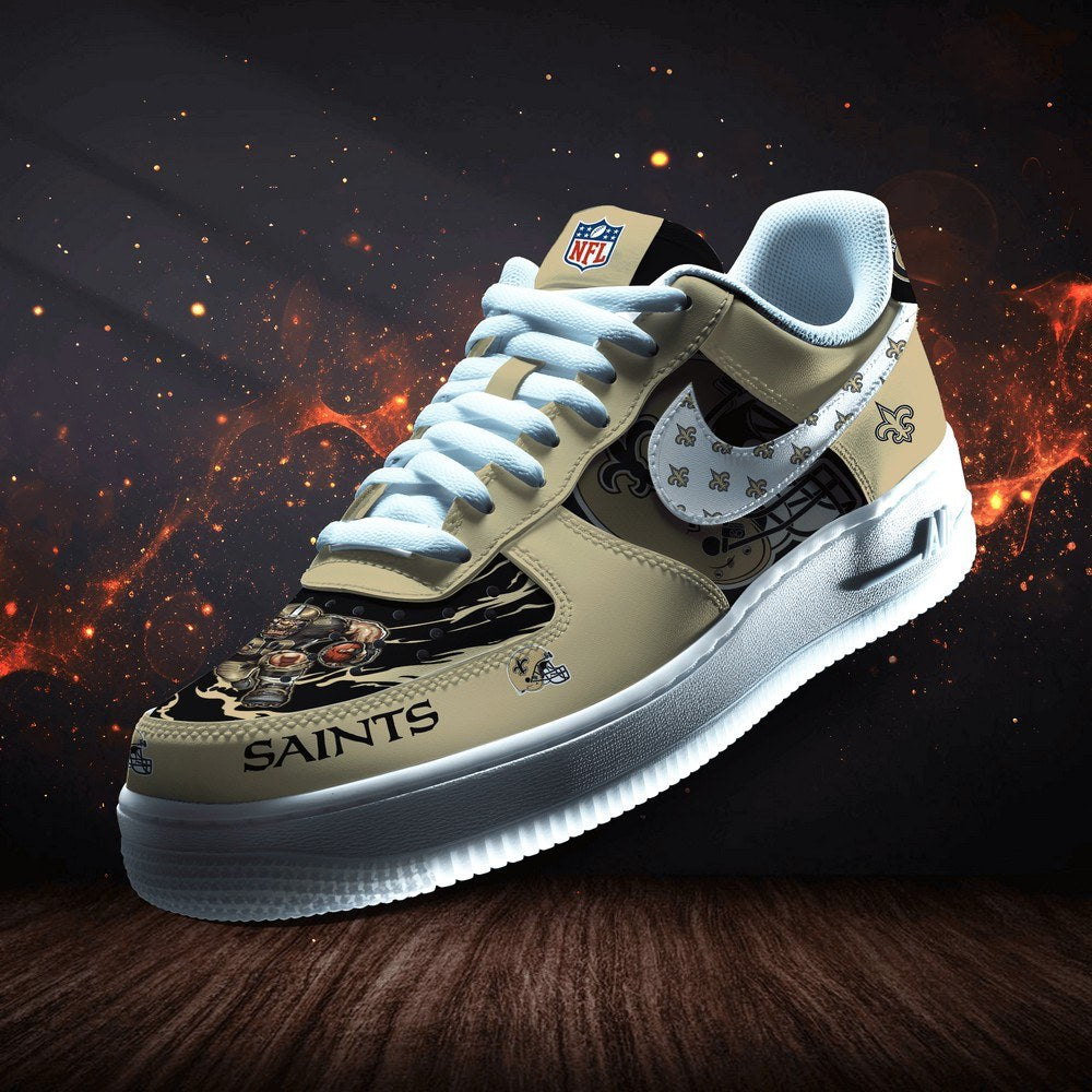 New Orleans Saints Personalized Version 2 AF1 Shoes