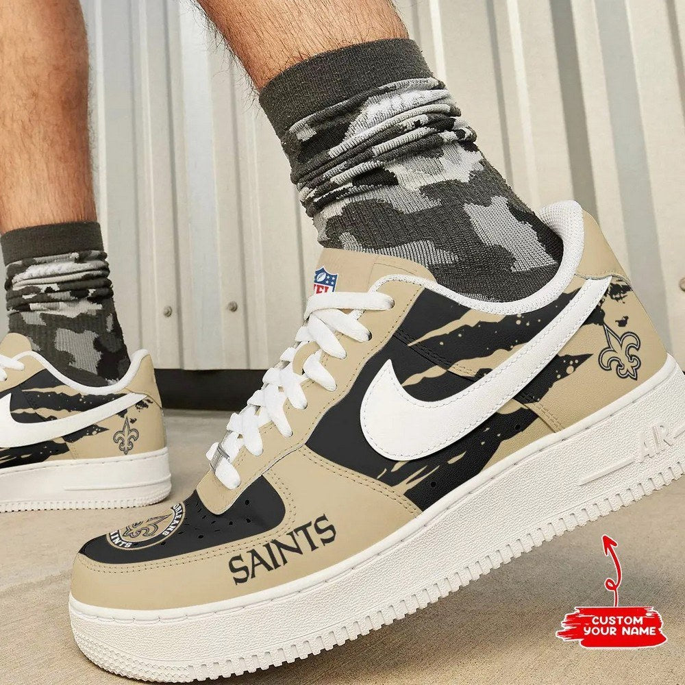 New Orleans Saints Personalized Version 6 AF1 Shoes