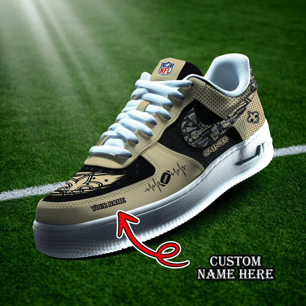 New Orleans Saints Personalized Version 7 AF1 Shoes