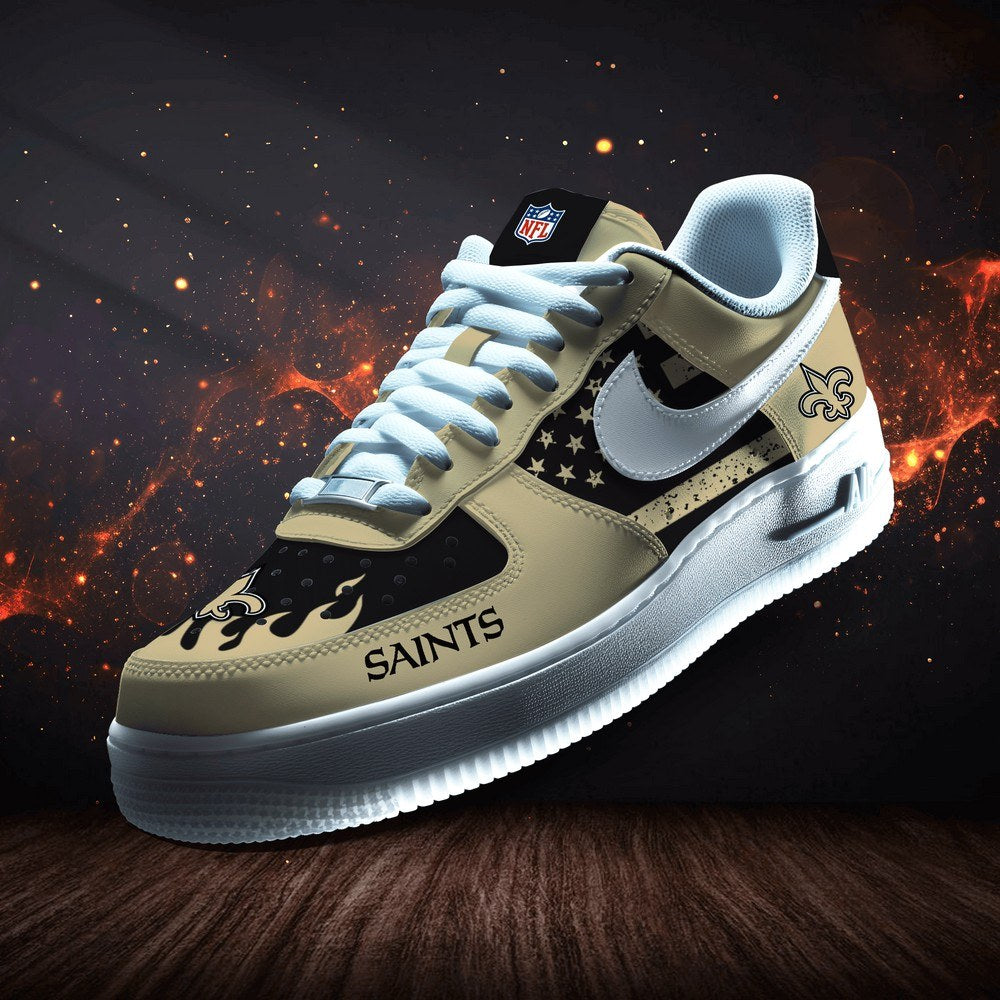 New Orleans Saints Personalized Version 8 AF1 Shoes