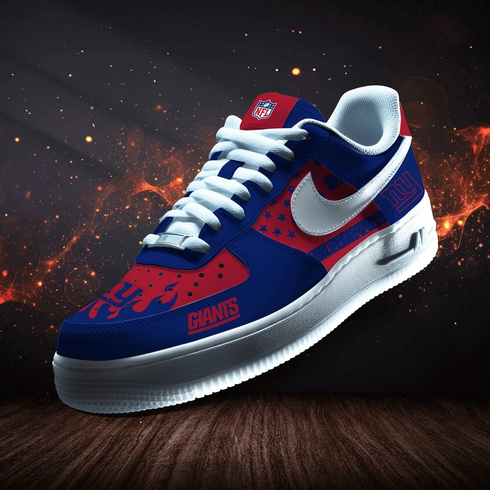 New York Giants Personalized Version 8 AF1 Shoes