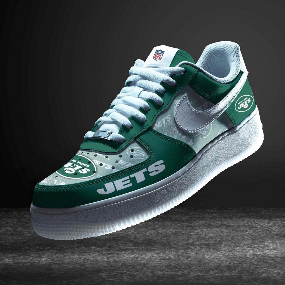 New York Jets Personalized Version 5 AF1 Shoes