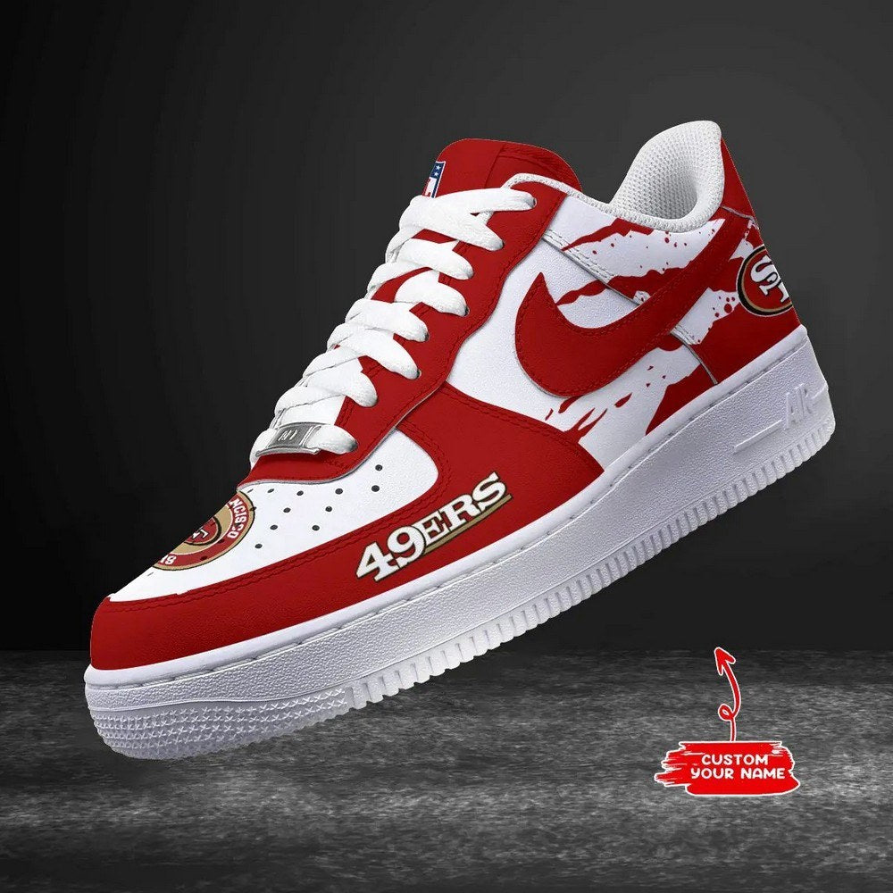 San Francisco 49ers Personalized Version 11 AF1 Shoes