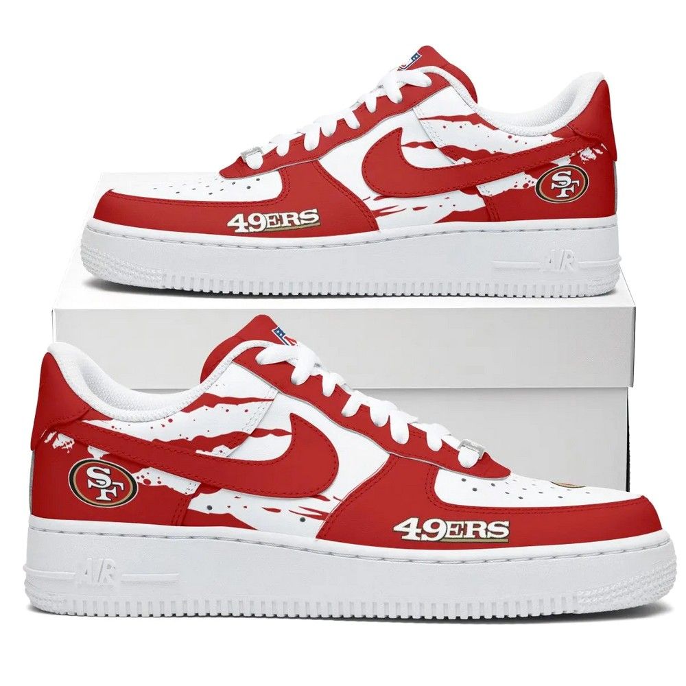 San Francisco 49ers Personalized Version 11 AF1 Shoes