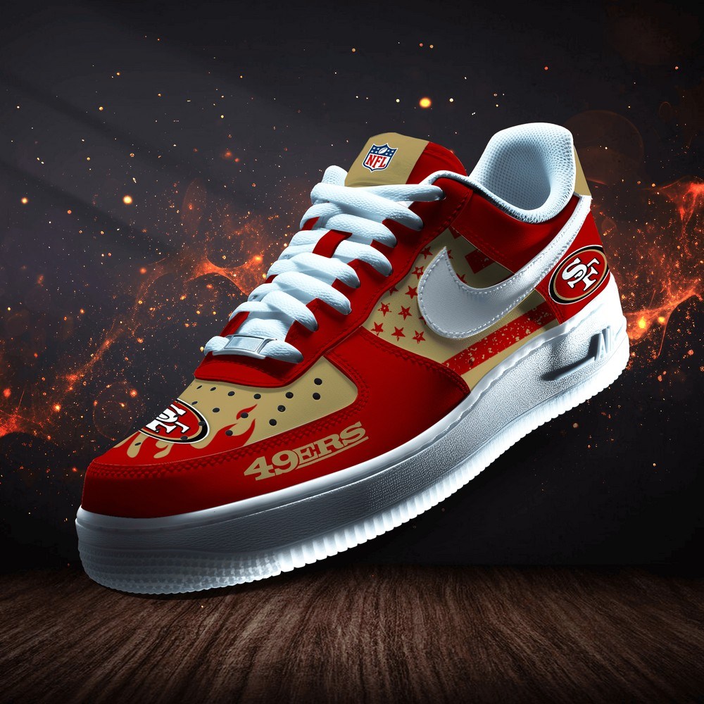 San Francisco 49ers Personalized Version 2 AF1 Shoes