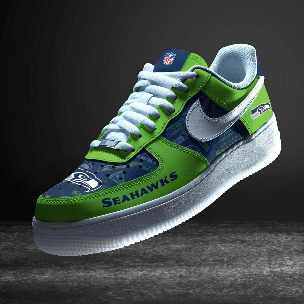 Seattle Seahawks Personalized Version 5 AF1 Shoes