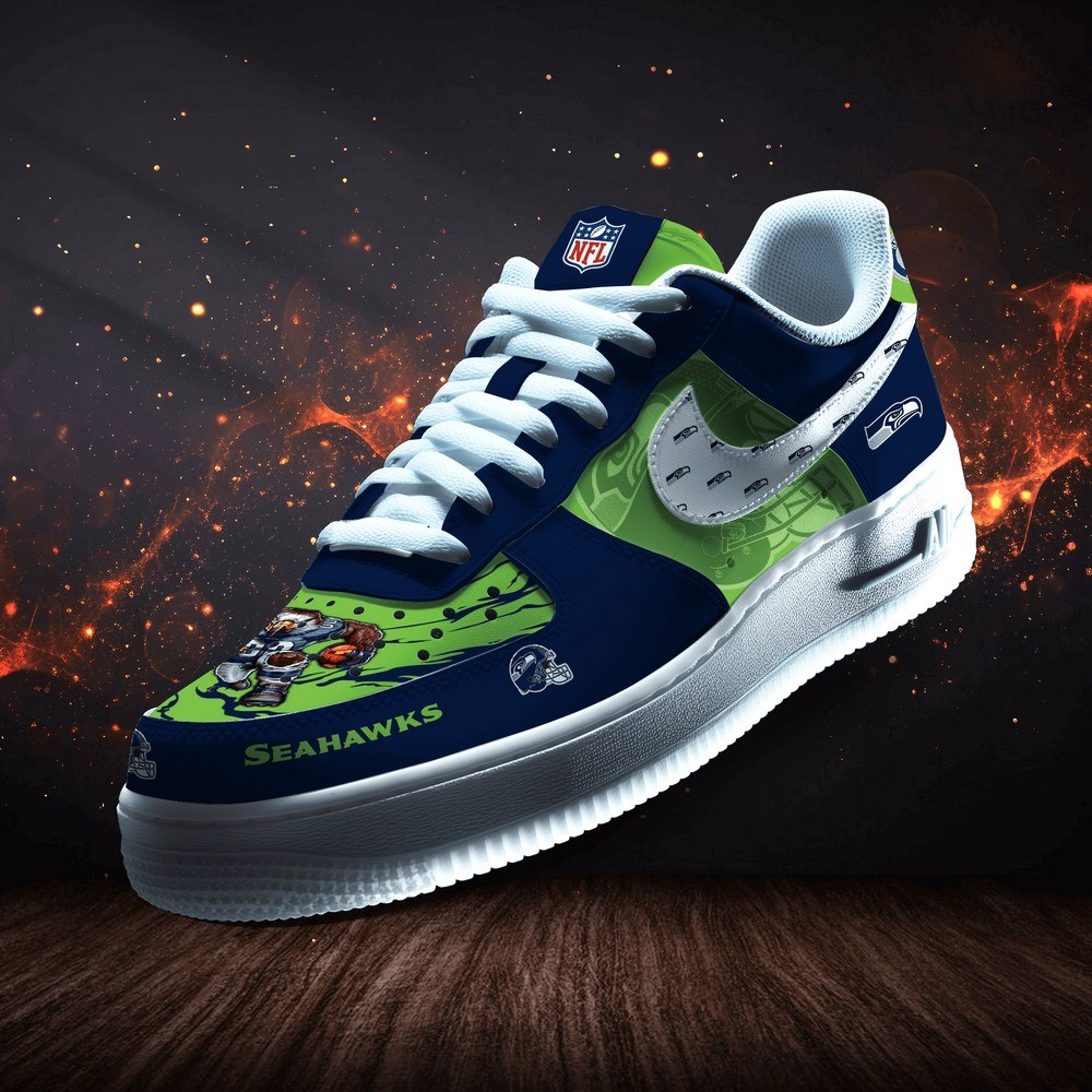 Seattle Seahawks Personalized Version 6 AF1 Shoes